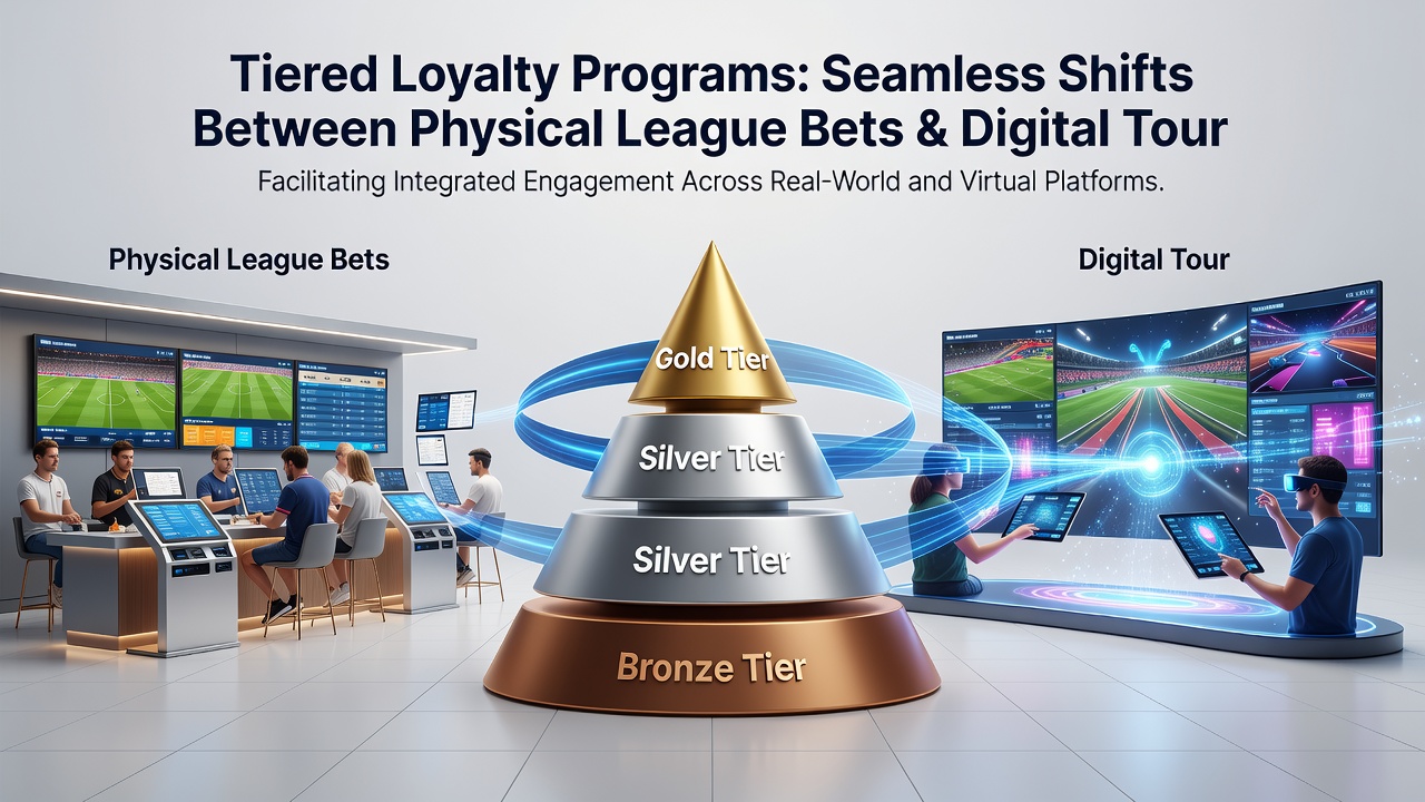 User dashboard displaying loyalty tier benefits bridging live sports and digital esports plays