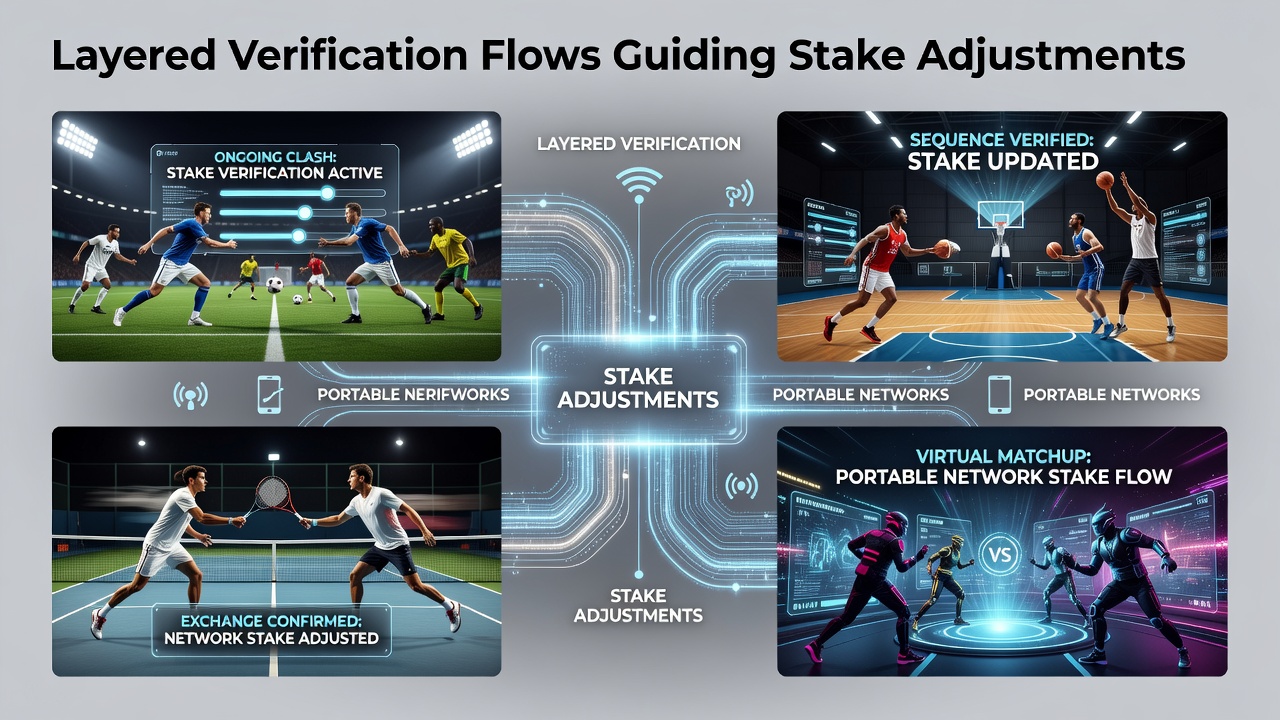 Mobile betting interface displaying layered verification steps during live football match stake adjustments