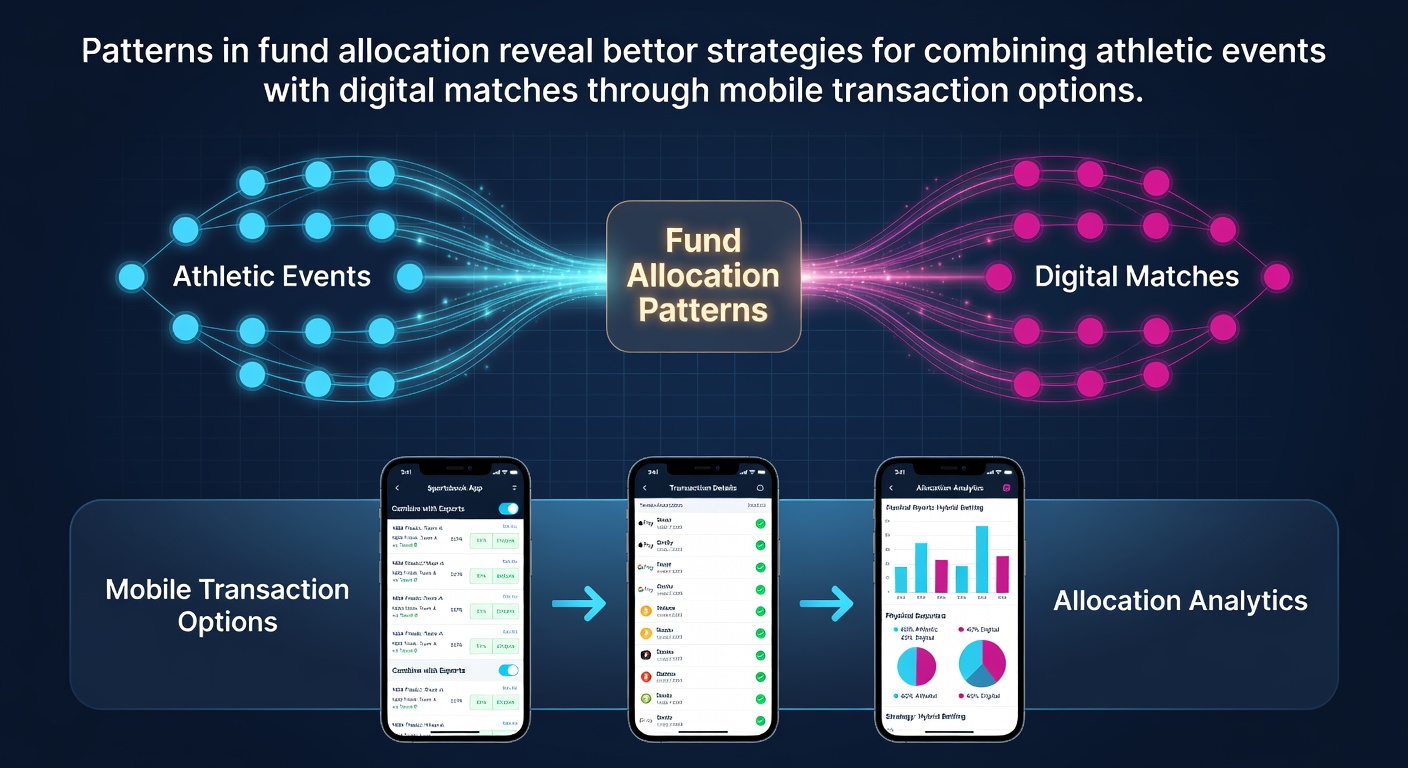 Visual representation of fund allocation patterns across athletic and digital betting categories on mobile platforms