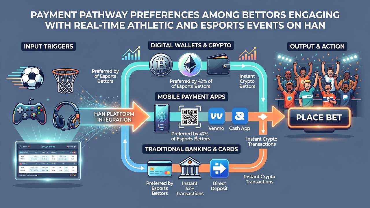 Analysis of payment pathway usage during live esports and athletic events on portable screens