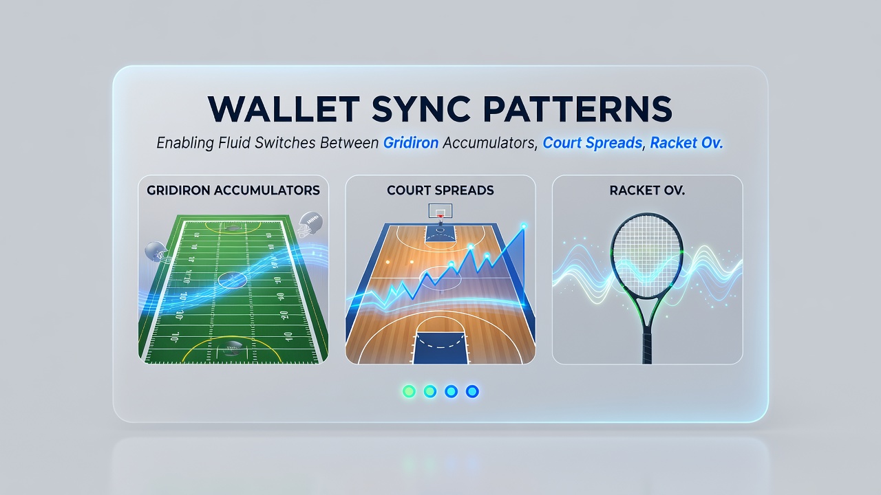Handheld screen showing real-time balance updates across multiple betting categories